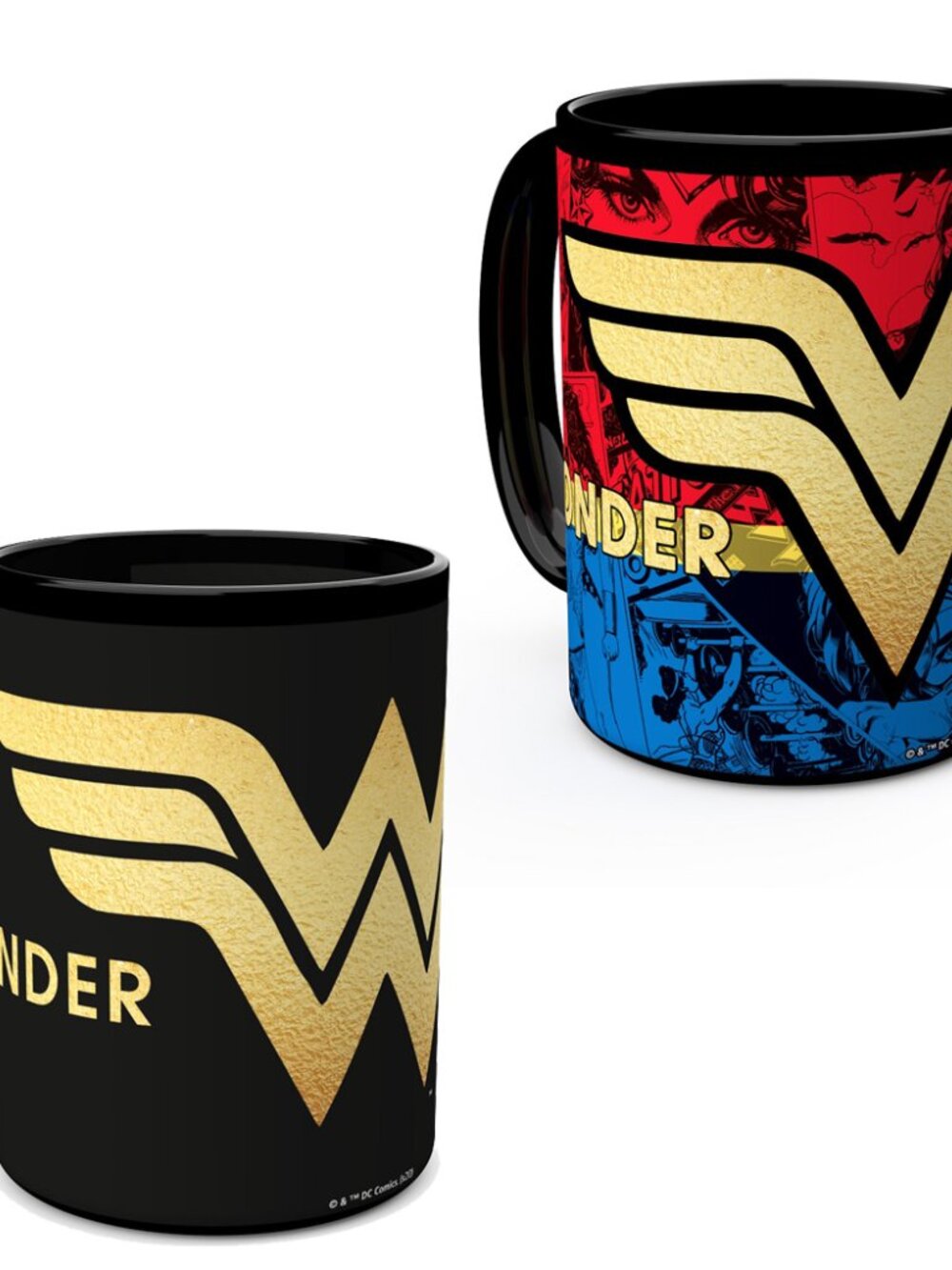 Zak Designs DC Comics Wonder Woman Black Color Change Ceramic Mug 14oz EUC - Picture 8 of 8